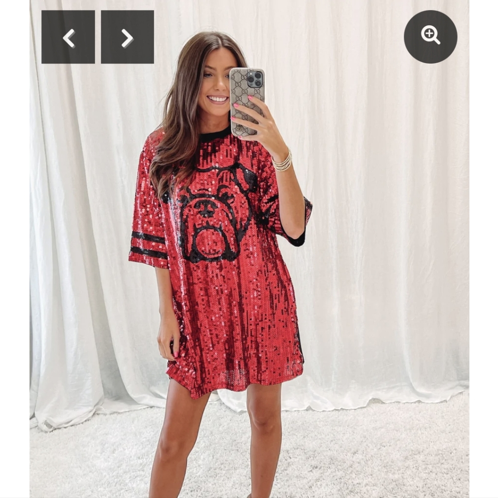 Georgia Bulldogs Sequined Dress